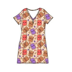 Serial Bamboo Thrifter Peanut Butter Jelly Time Moo Moo 3XLarge NWT